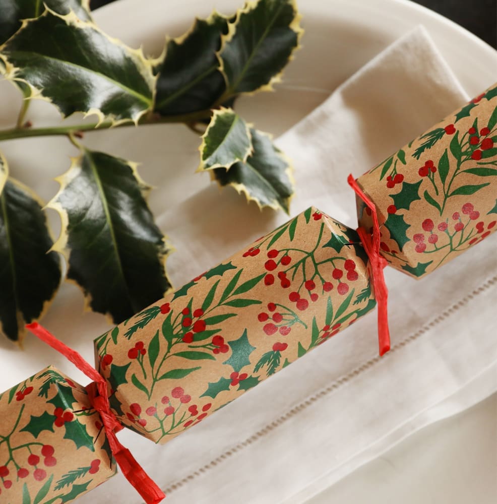 Holly Leaves Crackers (Box of 50) Pre-Order