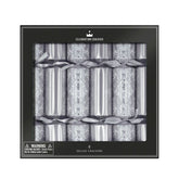 Deluxe Crackers - Silver Damask - (6 pack) by Celebration Crackers - Christmas Cracker Warehouse