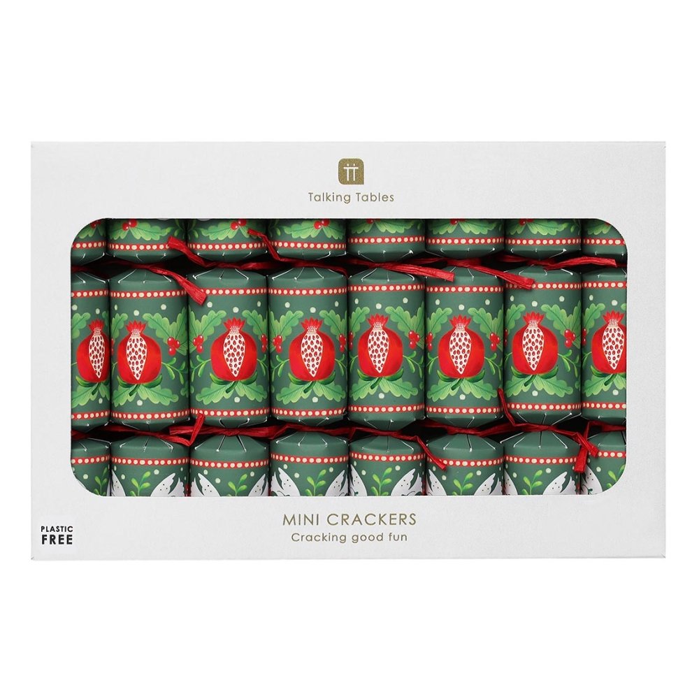 Folklore Mini Crackers (8 Pack) by Talking Tables - Christmas Cracker Warehouse