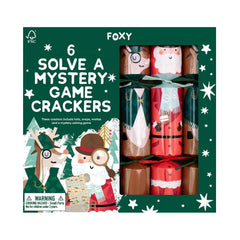 Foxy - Novelty Crackers - 12 Inch - Solve a Mystery - Set of 6 by Celebration Crackers /Heart and Soul Studio Limited - Christmas Cracker Warehouse