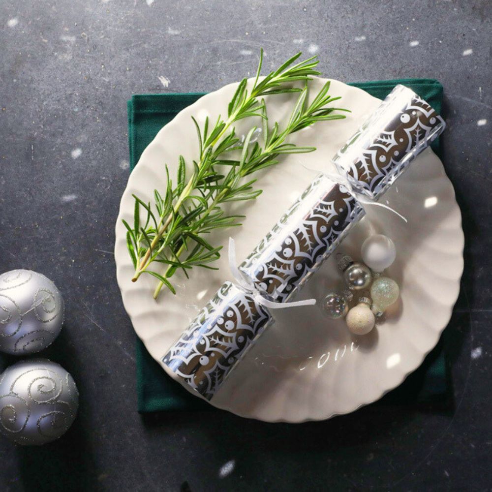 Frosted Holly Crackers (Box of 50) by Celebration Crackers - Christmas Cracker Warehouse