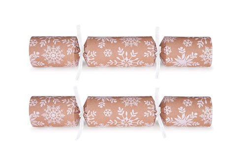 Kraft Snowflake Carton of 50 (Pre - Order) by Celebration Crackers - Christmas Cracker Warehouse
