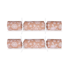 Kraft Snowflake Crackers (Box of 50) by Celebration Crackers - Christmas Cracker Warehouse