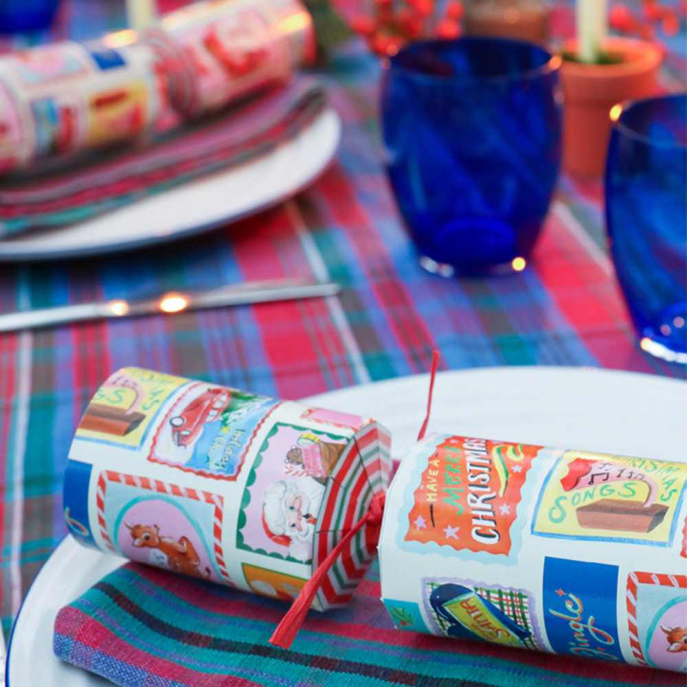 Luxury Crackers - Eleanor Bowmer - Santa (6 pack) by Eleanor Bowmer - Christmas Cracker Warehouse