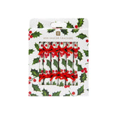 Mini Saucer Crackers - Botanical Holly (8 Pack) by Talking Tables - Christmas Cracker Warehouse