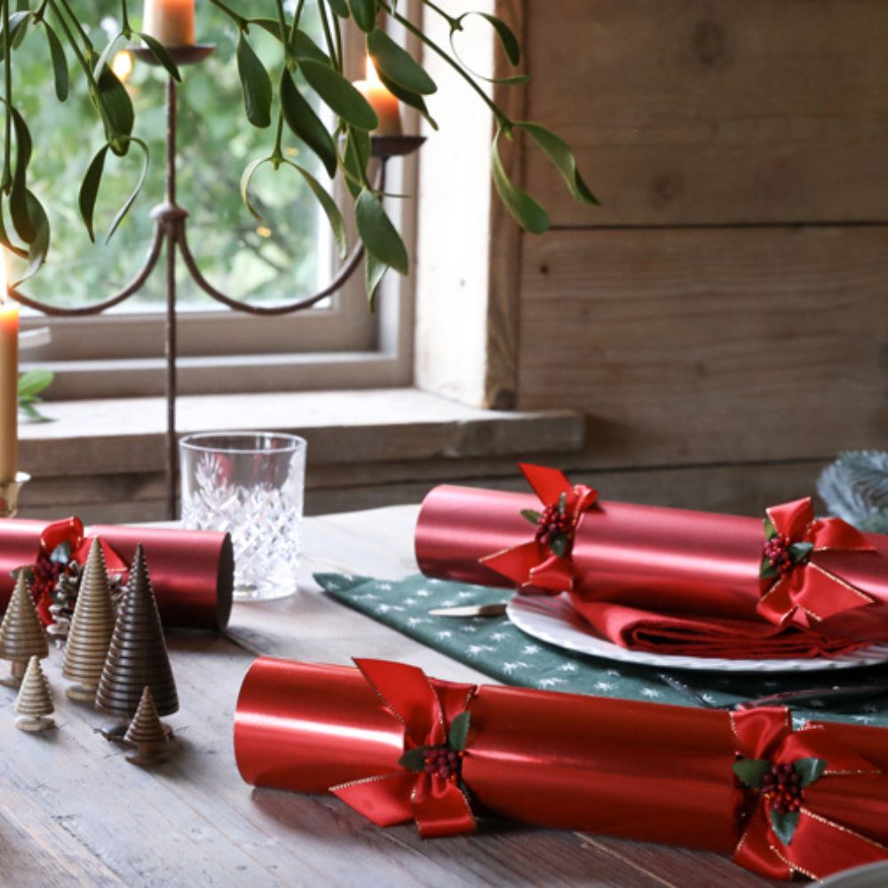 Regency Luxury Crackers - Crimson Christmas (Set of 6) by Celebration Crackers - Christmas Cracker Warehouse