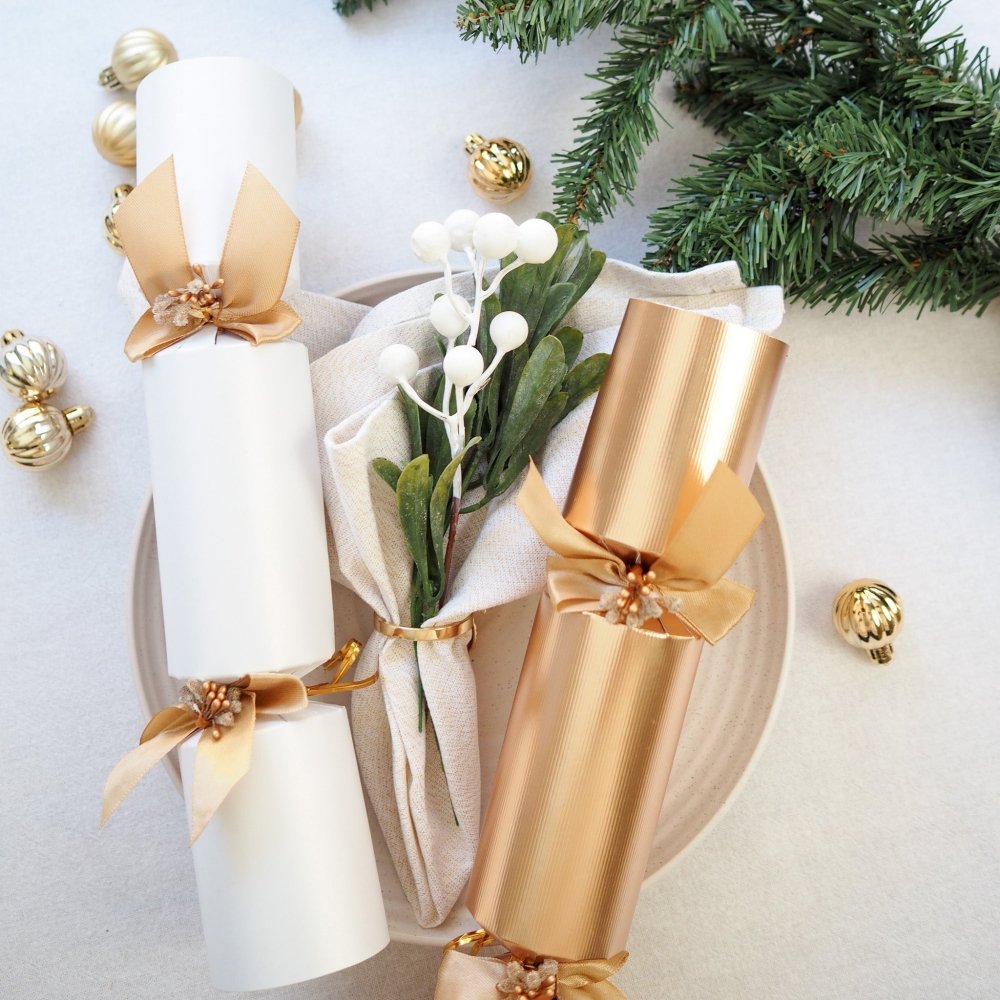Regency Luxury Crackers - Golden Pin (Set of 6) by Celebration Crackers - Christmas Cracker Warehouse