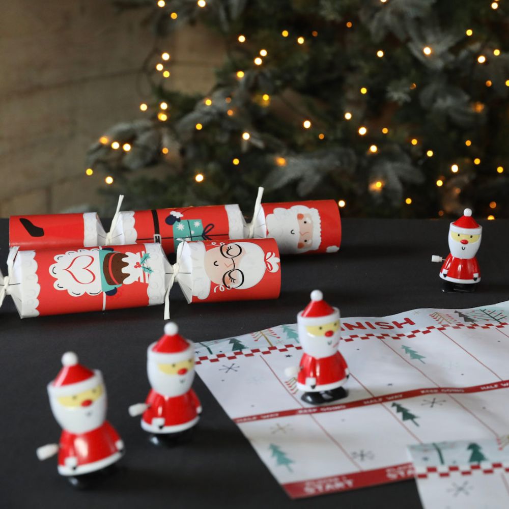Santa Racing Crackers (6 pack) by Foxy - Christmas Cracker Warehouse