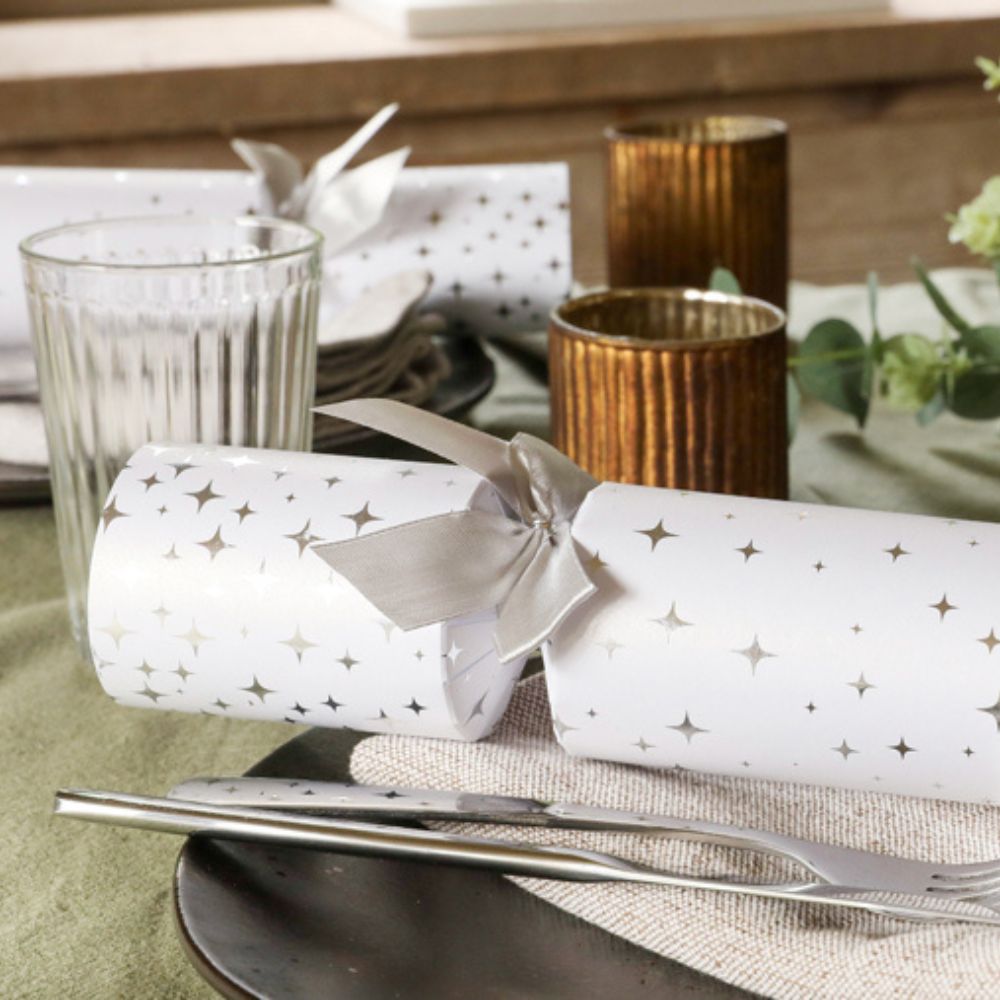 Silver Sky Crackers (Box of 36) by Celebration Crackers - Christmas Cracker Warehouse