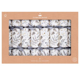 Super Deluxe Crackers - Silver Botanical (Set of 8) by Celebration Crackers - Christmas Cracker Warehouse