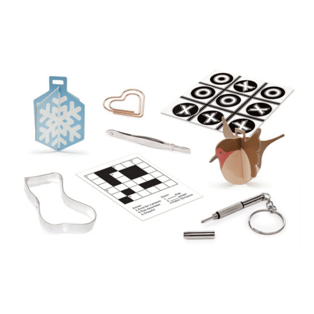 Deluxe Crackers - Silver Botanical (8 Pack) by Celebration Crackers - Christmas Cracker Warehouse