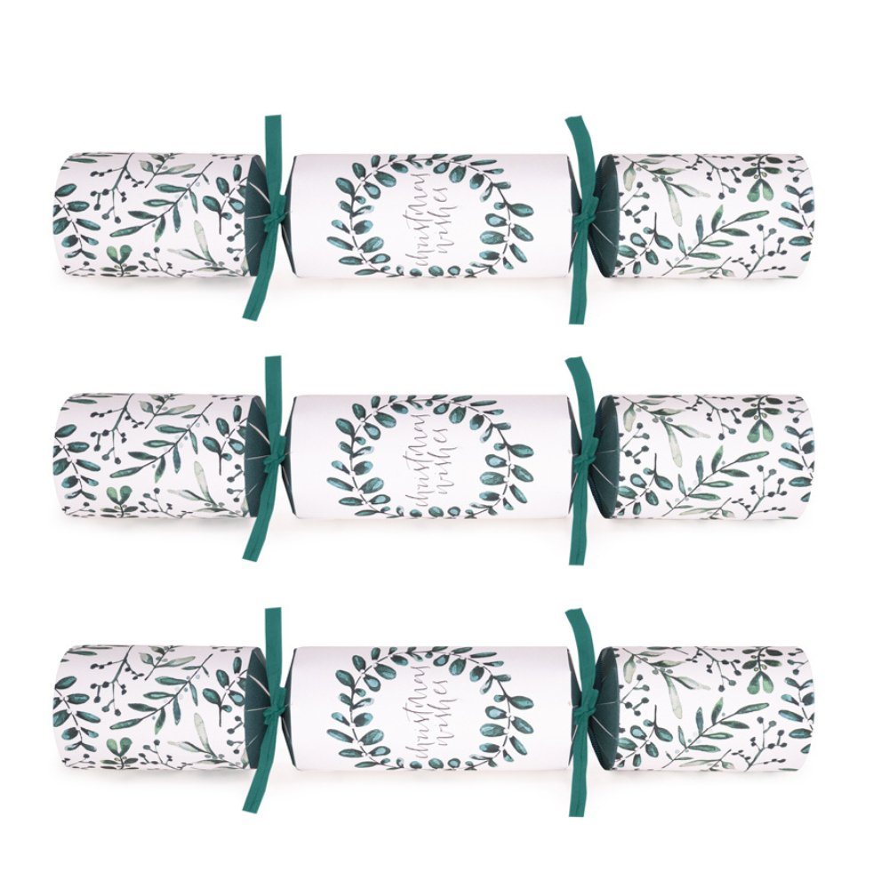 Eco Crackers - Botanical Leaves (12 Pack) by Celebration Crackers - Christmas Cracker Warehouse