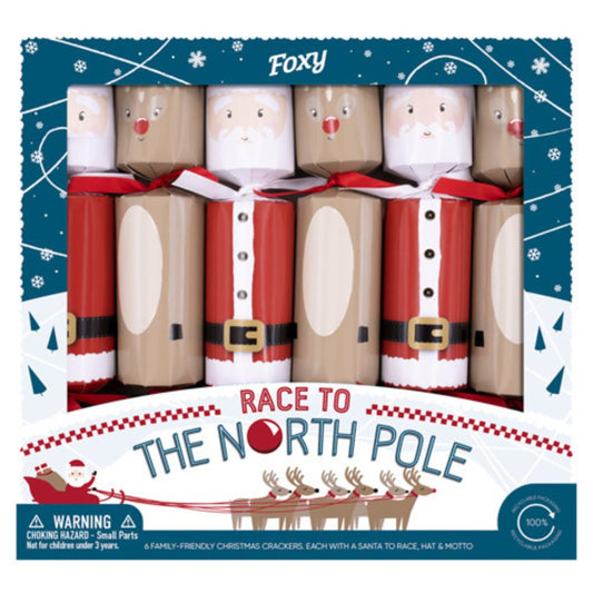 Race to the North Pole Crackers (6 Pack) by Foxy - Christmas Cracker Warehouse