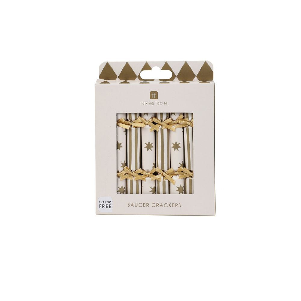 Mini Saucer Crackers - Gold (8 Pack)