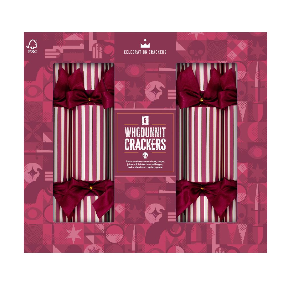 Games Room Crackers - Whodunnit - (6 pack)
