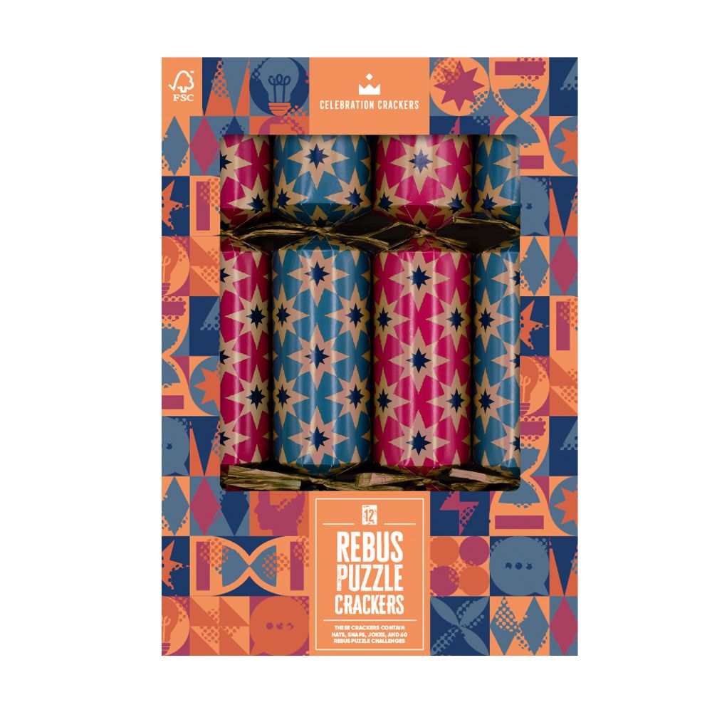 Games Room Crackers - Rebus Puzzles - (12 pack)