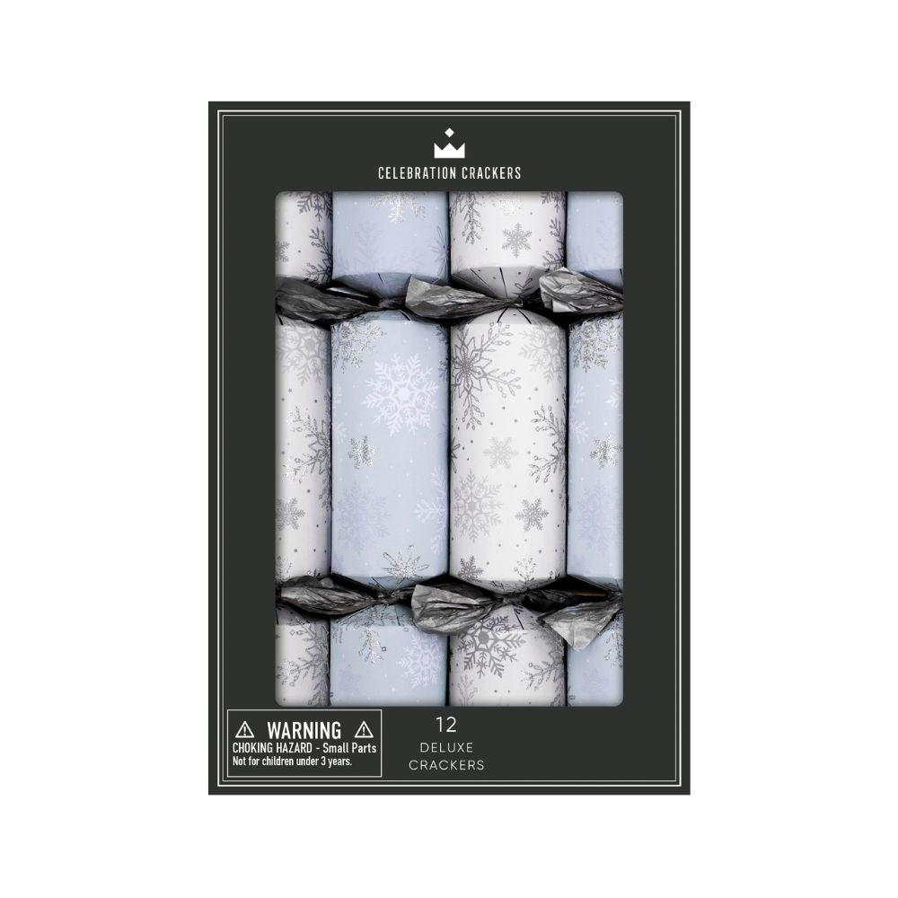 Deluxe Crackers - Icy Snowflake - (12 pack)
