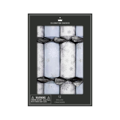 Deluxe Crackers - Icy Snowflake - (12 pack)