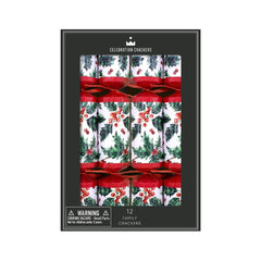 Family Crackers - Traditional Holly - (12 pack)