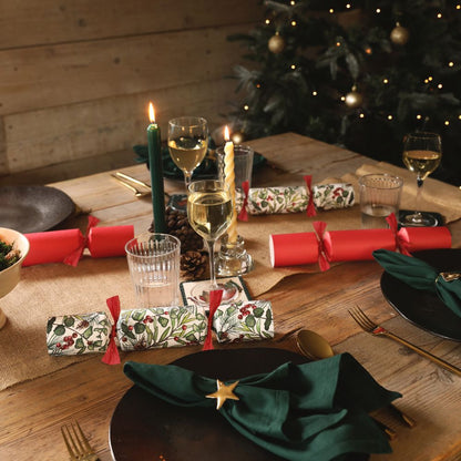 Deluxe Crackers - Red Sprig - (6 pack)