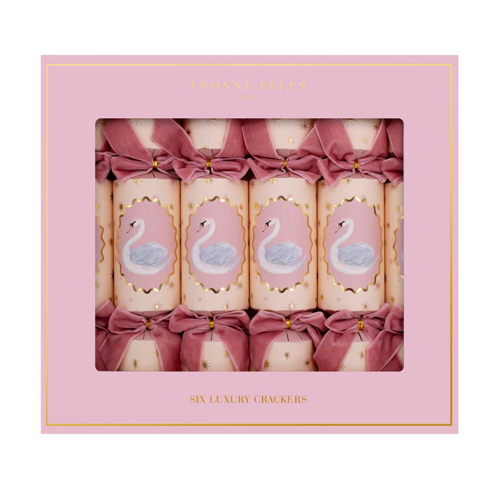 Yvonne Ellen - Luxury Crackers - Pink Swan -(6 pack)