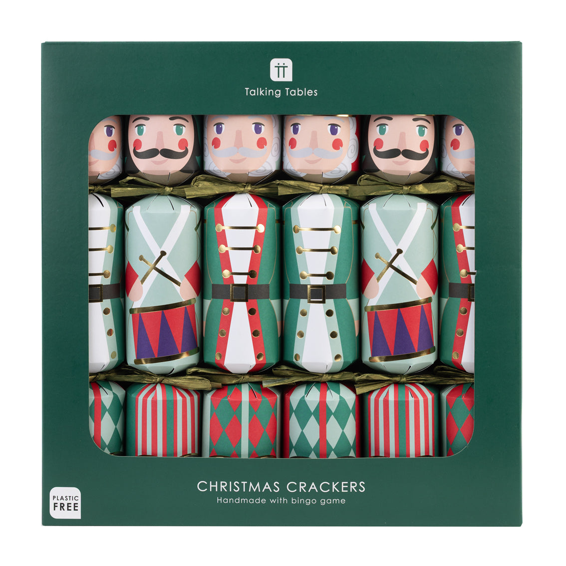 Luxury Eco Crackers - Nutcracker (Set of 6)
