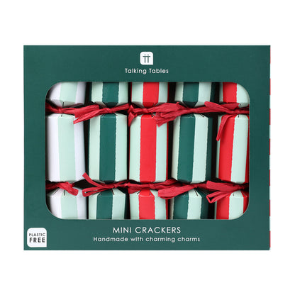 Mini Crackers - Bon Noel Stripe (8 Pack)