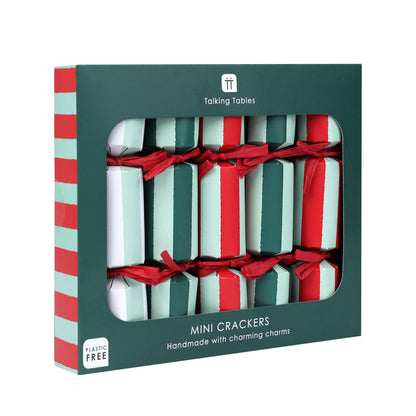 Mini Crackers - Bon Noel Stripe (8 Pack)