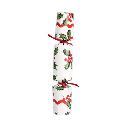 Botanical Holly Mini Crackers (8 Pack) by Talking Tables - Christmas Cracker Warehouse