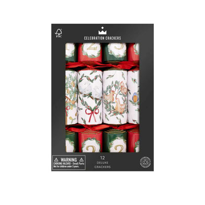 Deluxe - 12 Days of Christmas Crackers (12 pack) by Celebration Crackers - Christmas Cracker Warehouse