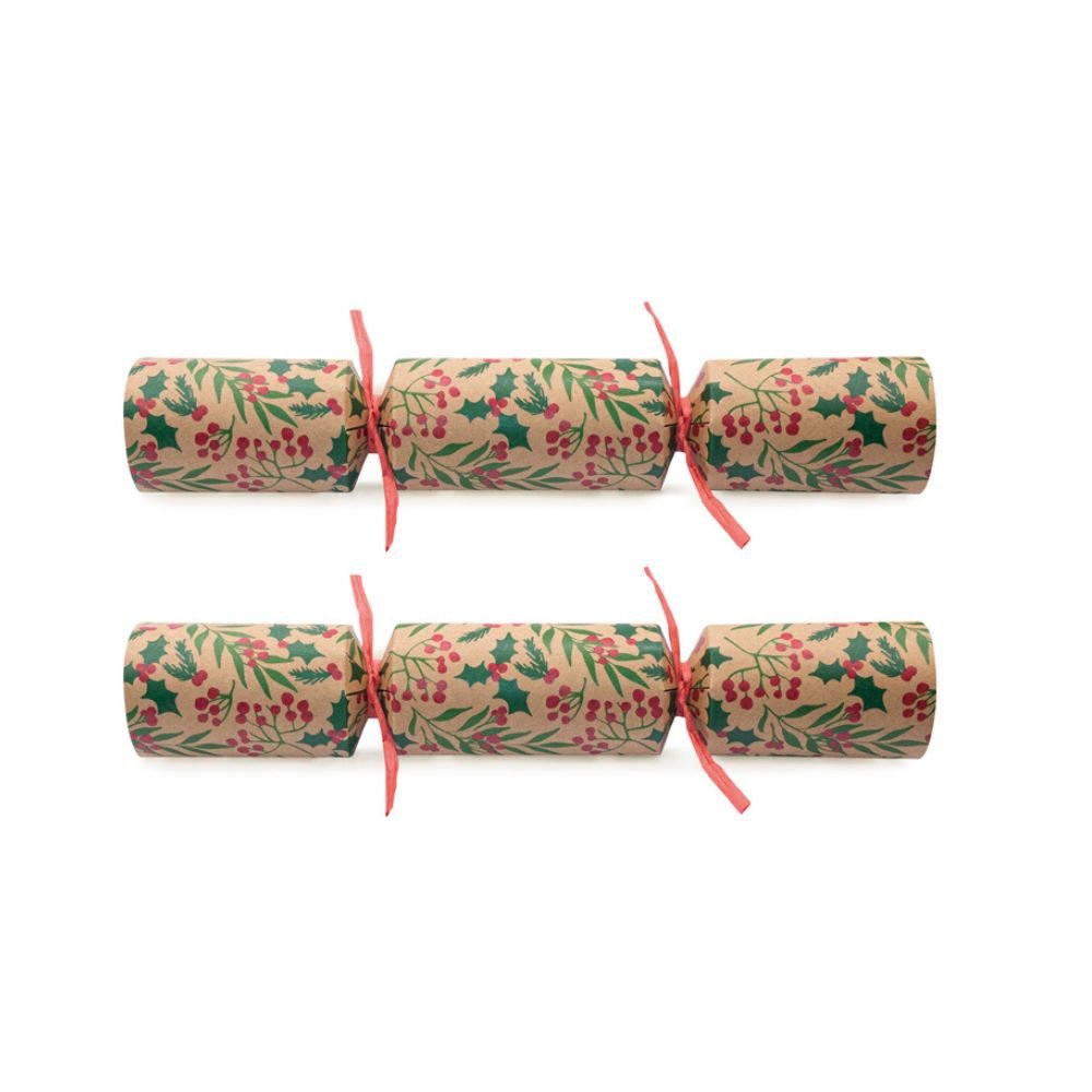 Deluxe Crackers Bundle - Holly Leaves (24 Crackers) by Christmas Cracker Warehouse - Christmas Cracker Warehouse