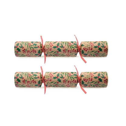 Deluxe Crackers Bundle - Holly Leaves (24 Crackers) by Christmas Cracker Warehouse - Christmas Cracker Warehouse