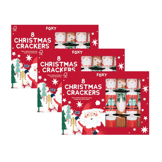 Deluxe Crackers Bundle - Santa & Reindeer (24 pack) by Christmas Cracker Warehouse - Christmas Cracker Warehouse