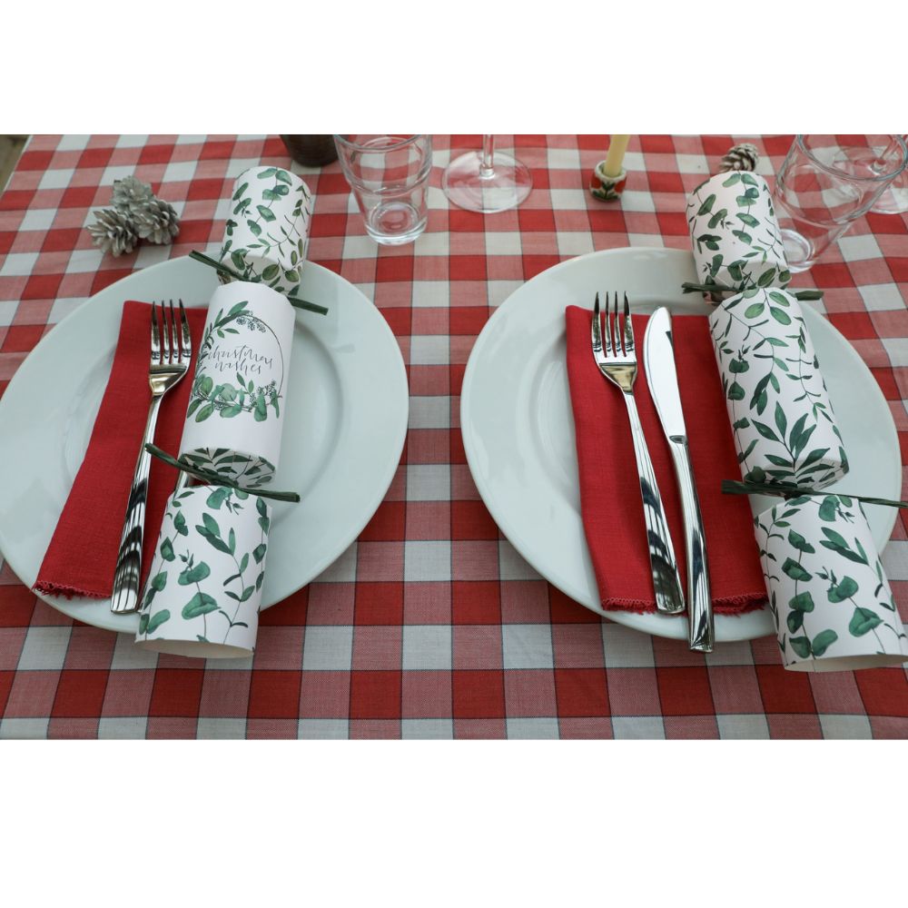 Deluxe Crackers - Eucalyptus Wreath (12 pack) by Celebration Crackers - Christmas Cracker Warehouse