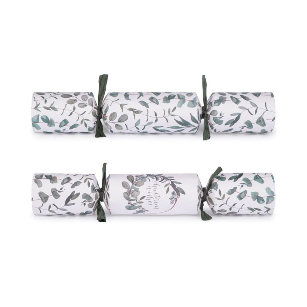 Deluxe Crackers - Eucalyptus Wreath (12 pack) by Celebration Crackers - Christmas Cracker Warehouse