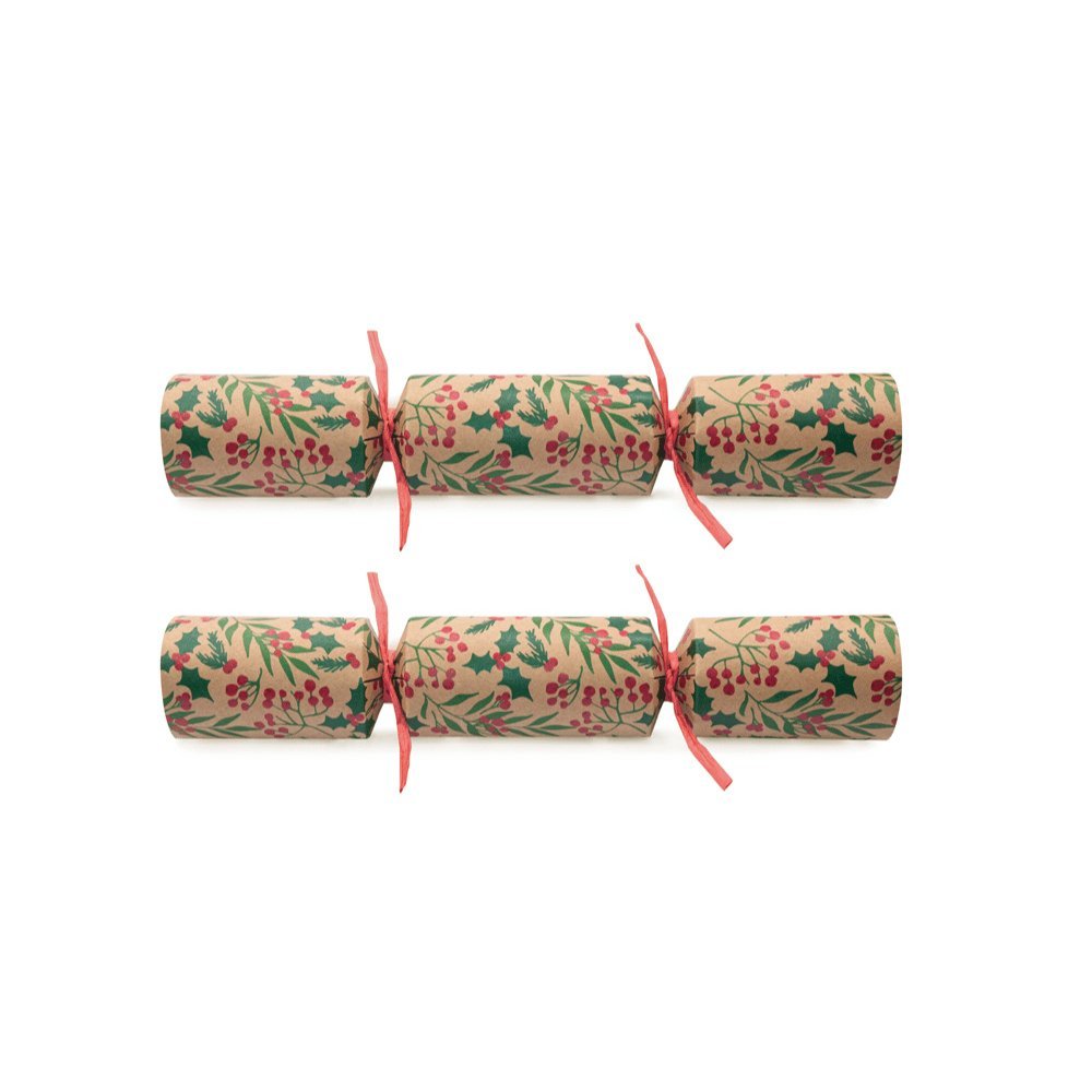 Deluxe Crackers - Holly Leaves (8 pack) by Celebration Crackers - Christmas Cracker Warehouse