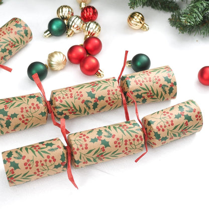 Deluxe Crackers - Holly Leaves (8 pack) by Celebration Crackers - Christmas Cracker Warehouse