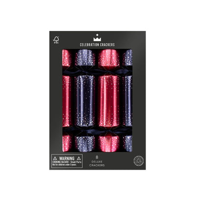 Deluxe Crackers - Midnight Stars (8 pack) by Celebration Crackers - Christmas Cracker Warehouse