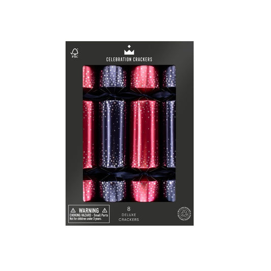 Deluxe Crackers - Midnight Stars (8 pack) by Celebration Crackers - Christmas Cracker Warehouse