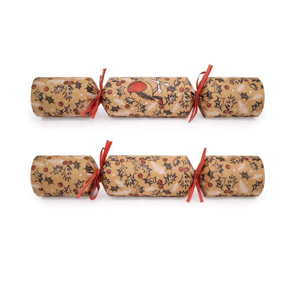 Deluxe Crackers - Red Robin (12 pack) by Celebration Crackers - Christmas Cracker Warehouse