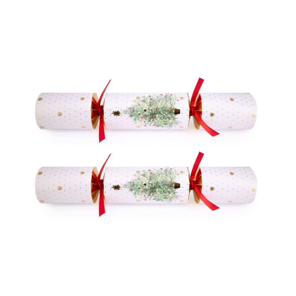 Deluxe Crackers - Watercolour Tree (6 pack) by Celebration Crackers - Christmas Cracker Warehouse