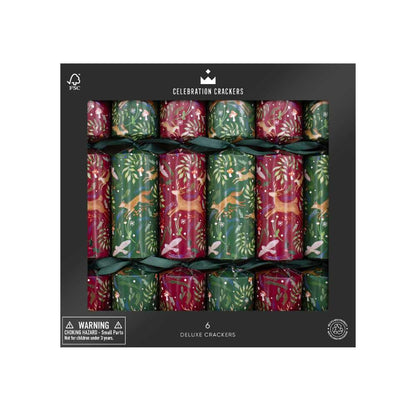 Deluxe Crackers - Woodland Folk (6 pack) by Celebration Crackers - Christmas Cracker Warehouse