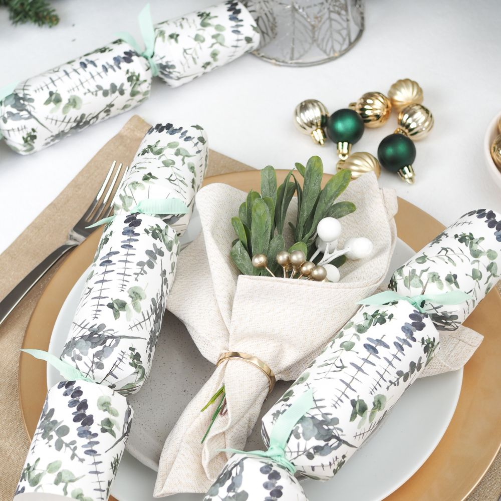 Eco Crackers - Eucalyptus (12 Pack) by Celebration Crackers - Christmas Cracker Warehouse
