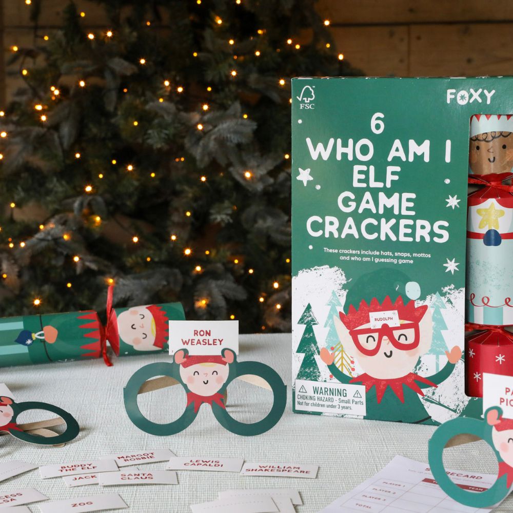 Elf Who Am I Crackers (6 pack) by Foxy - Christmas Cracker Warehouse