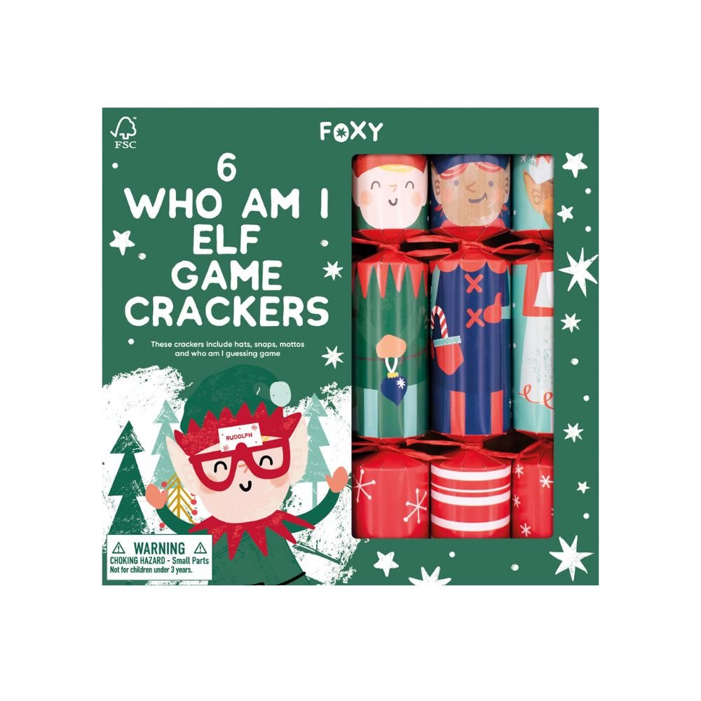 Elf Who Am I Crackers (6 pack) by Foxy - Christmas Cracker Warehouse