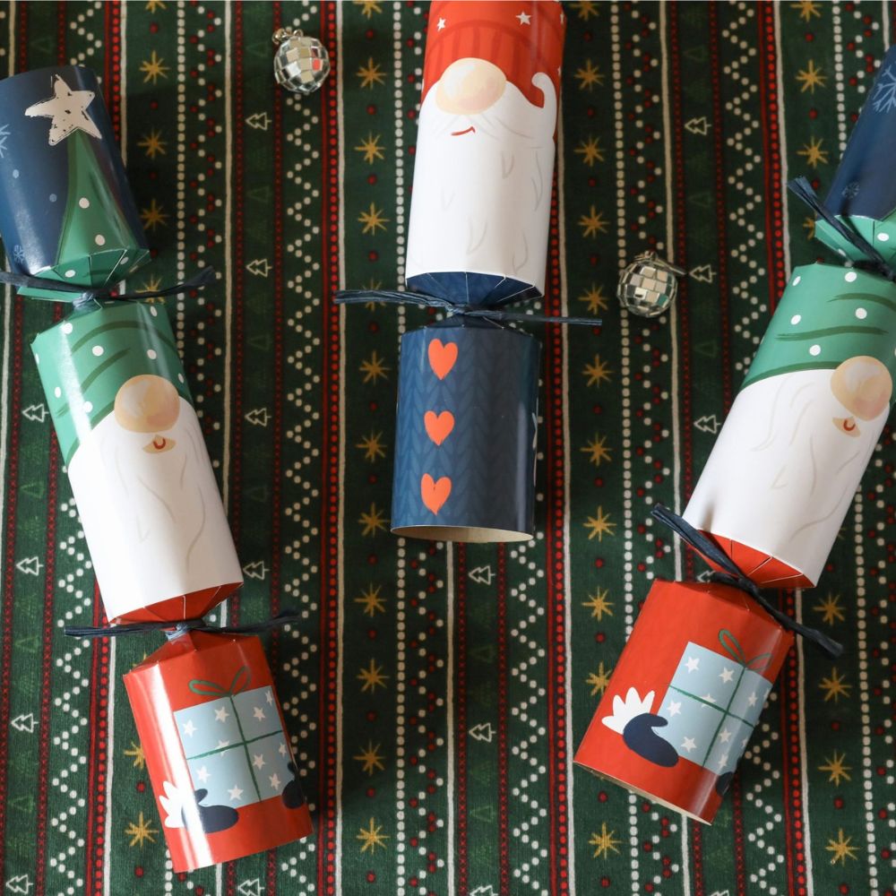 Family Crackers - Festive Gonk (12 pack) by Celebration Crackers - Christmas Cracker Warehouse