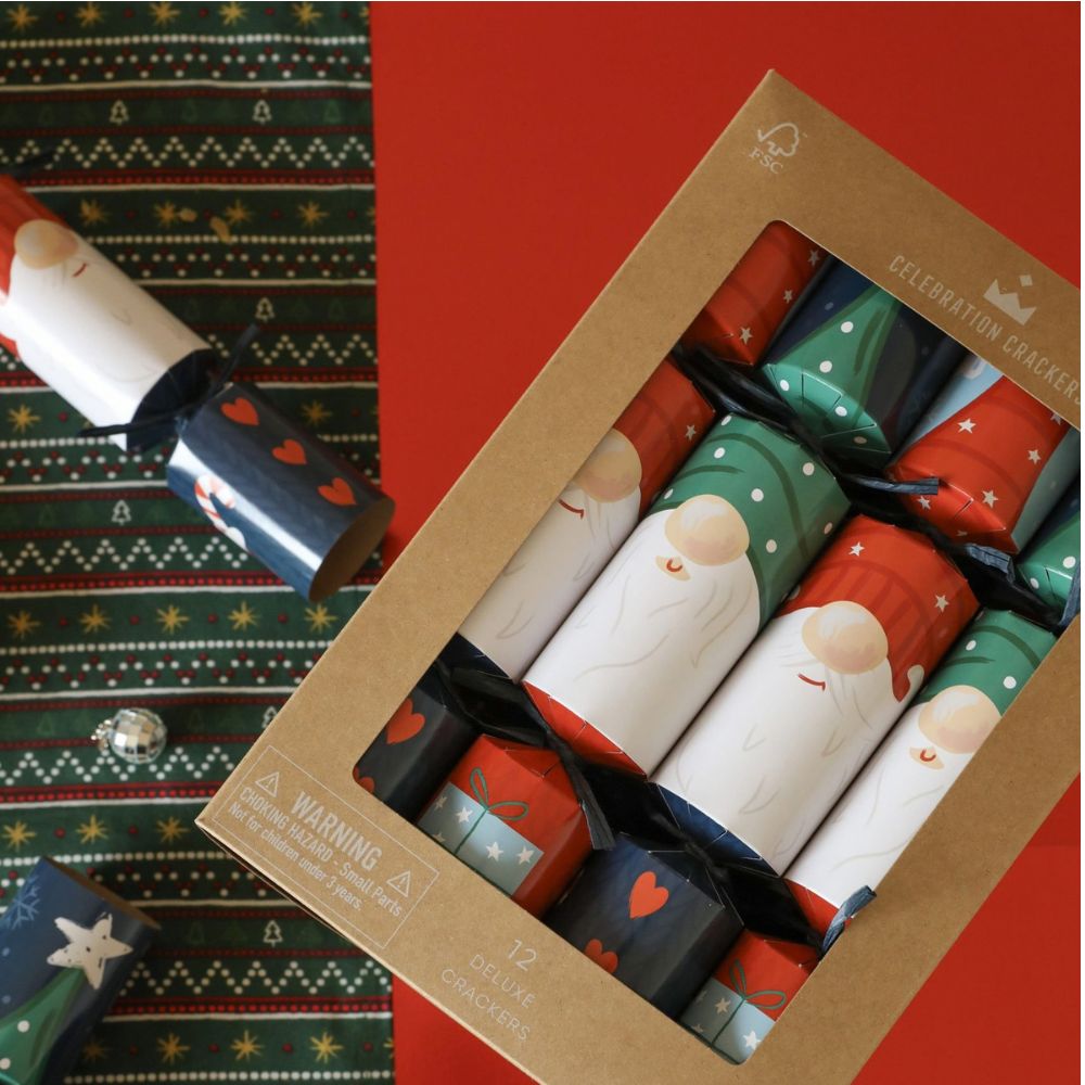 Family Crackers - Festive Gonk (12 pack) by Celebration Crackers - Christmas Cracker Warehouse