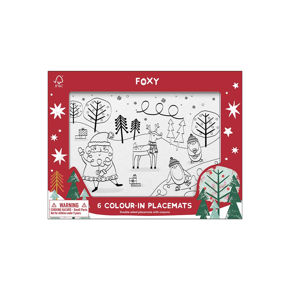 Festive Scenes Placemats (Pack of 6) by Foxy - Christmas Cracker Warehouse