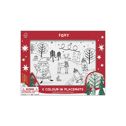 Festive Scenes Placemats (Pack of 6) by Foxy - Christmas Cracker Warehouse