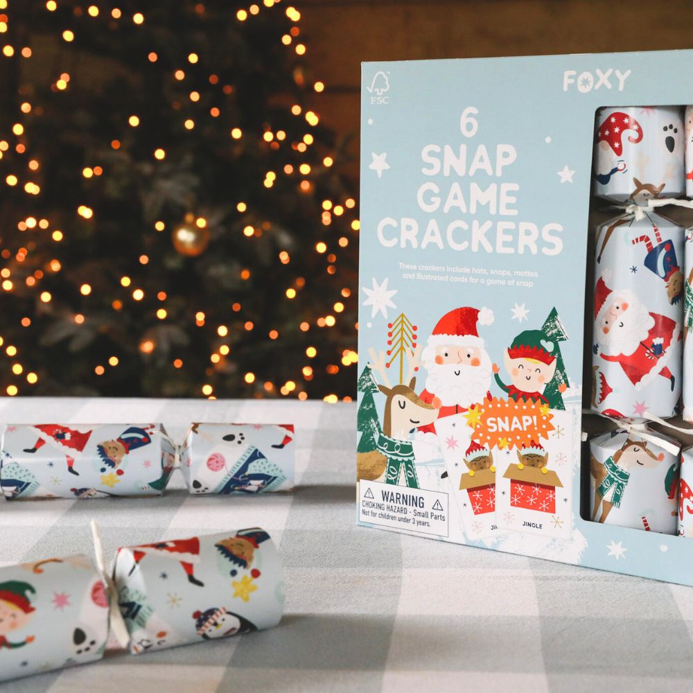Festive Snap Crackers (6 pack) by Foxy - Christmas Cracker Warehouse